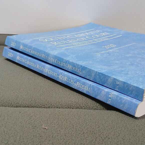 Lot Of 2 South Carolina Rules Of Court Federal Law & Keyrules Textbook 2023 - Picture 4 of 5